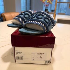 Gucci denim slides 39